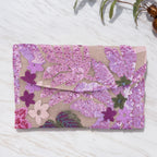 Floral Sequin Straw Clutch - Piña Colada