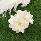 Orchid Flowers Hair Clips - Piña Colada