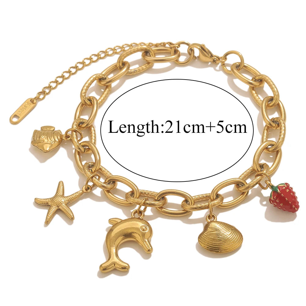 Seashell Bracelet Gold-Plated