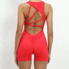 Seamless Sleeveless Yoga Jumpsuit for Women - Piña Colada