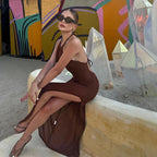 Knitted Cover Up Beach Dress Sexy - Piña Colada
