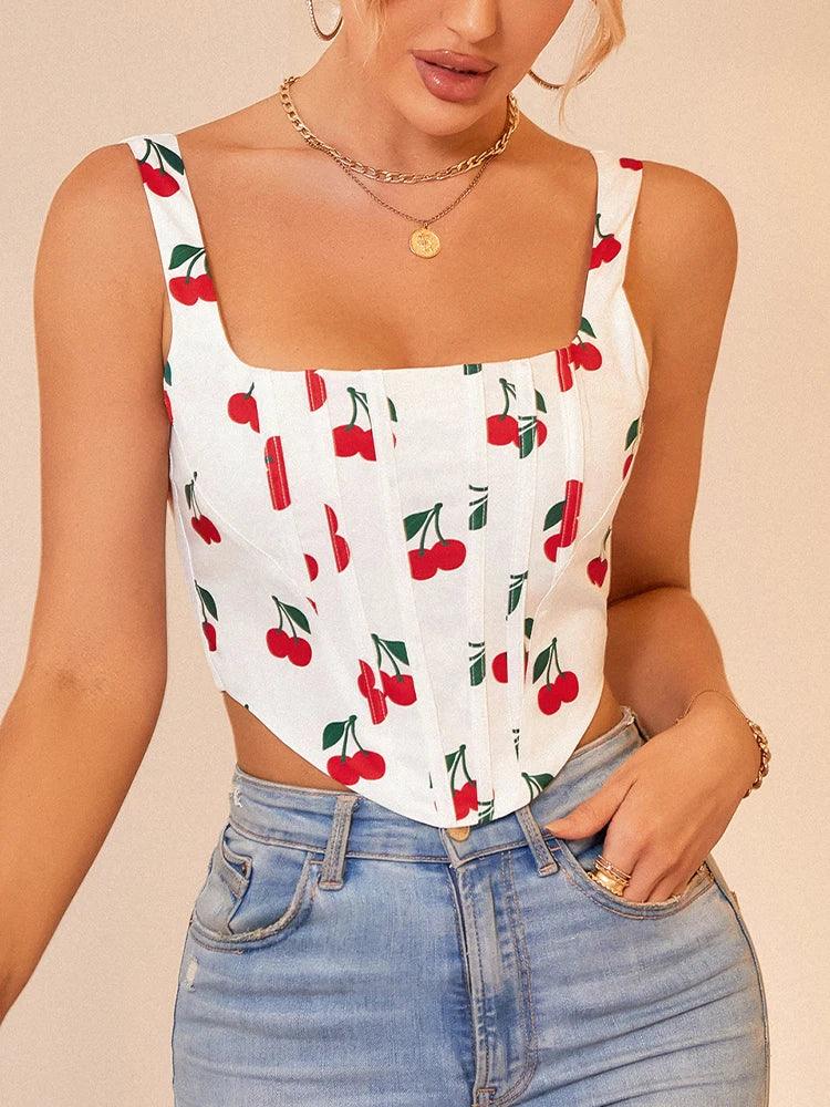 Print Corset Top Women - Piña Colada