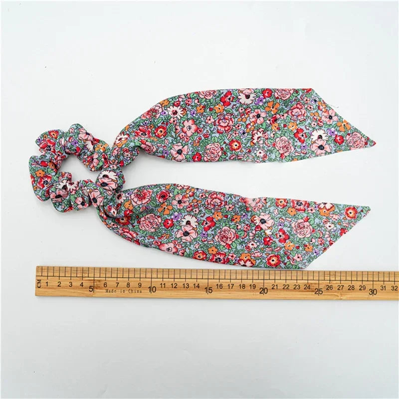 Satin Scrunchie Scarf - Piña Colada