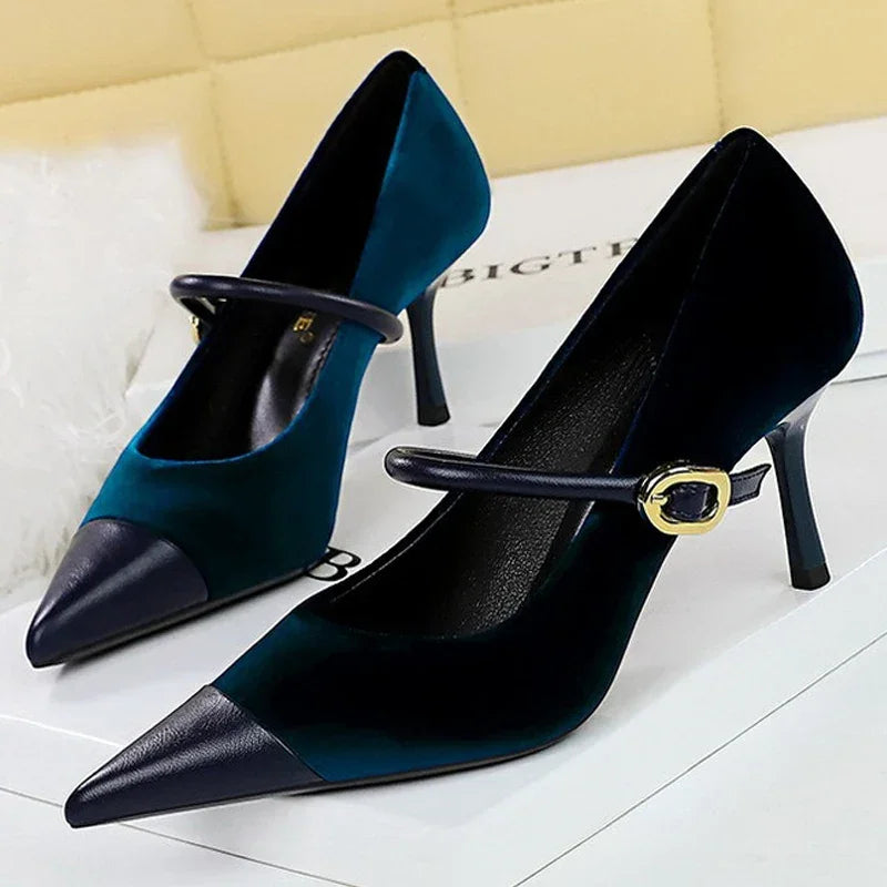 Pumps Pointed High Heels Stilettos - Piña Colada