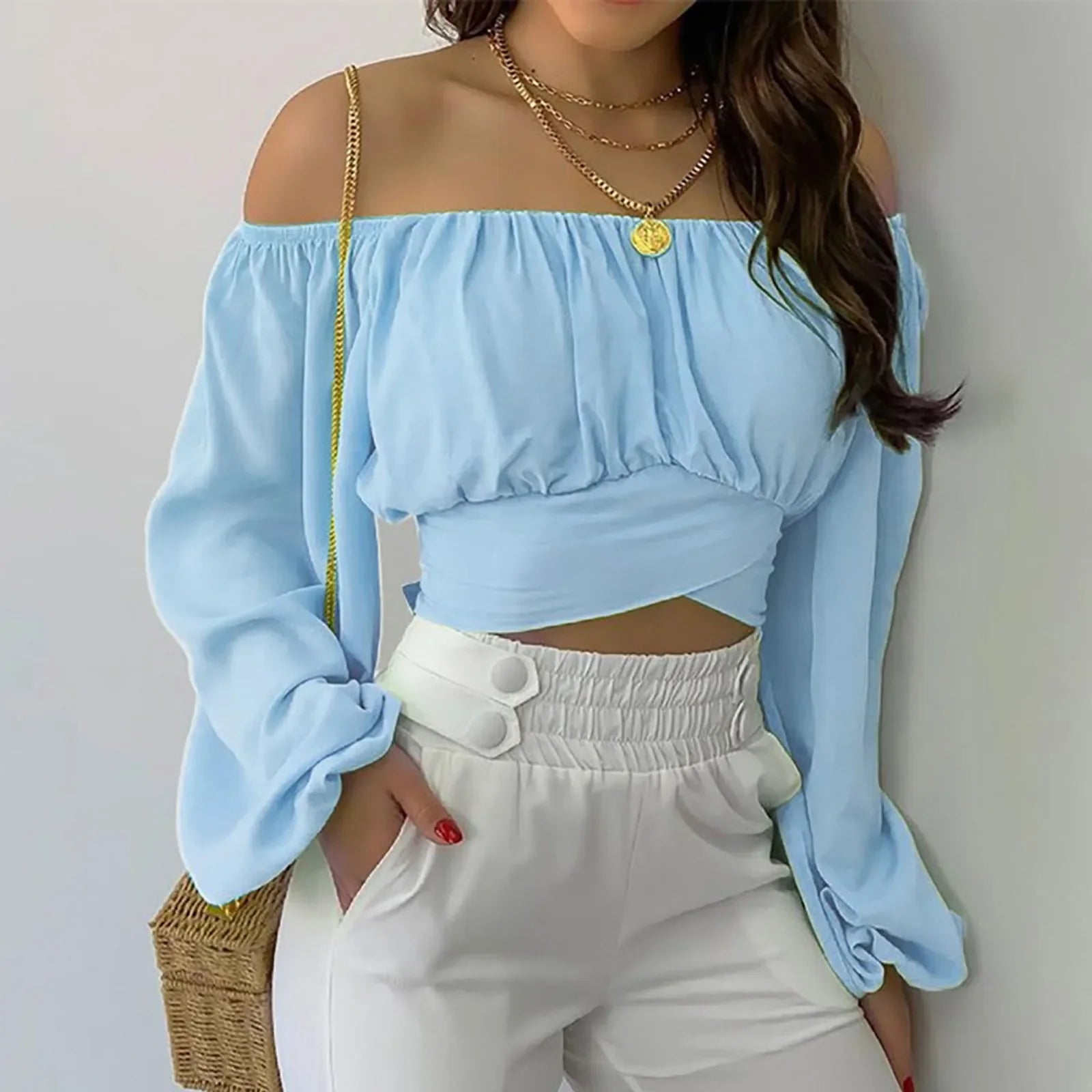 Off Shoulder Blouse - Piña Colada