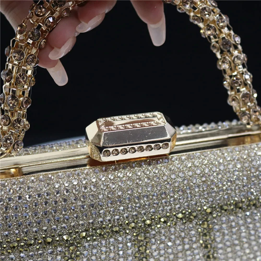CLUTCH GLITTER BAG FOR EVENING - Piña Colada
