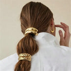 Metal Irregular Double-Layer Hair Bands - Piña Colada