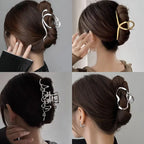 Metal Geometric Hair Claws - Piña Colada