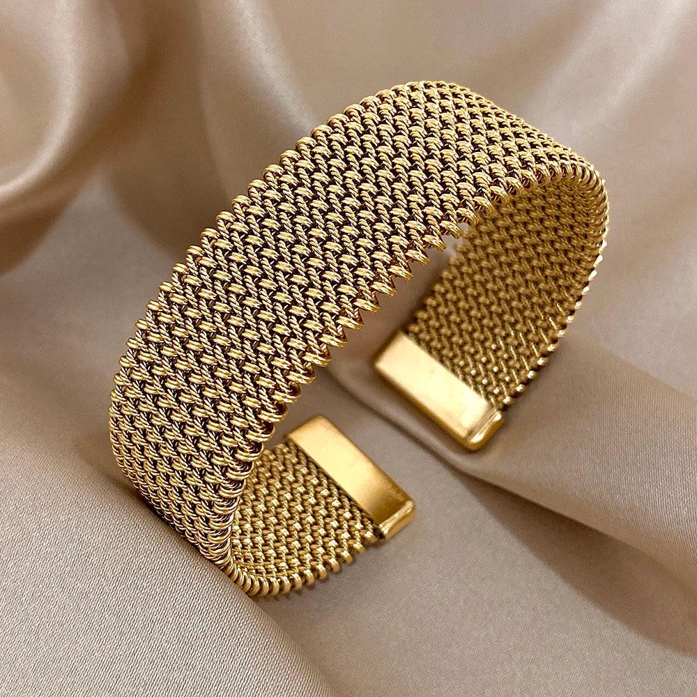 Vintage Stainless Steel Braided Mesh - Piña Colada