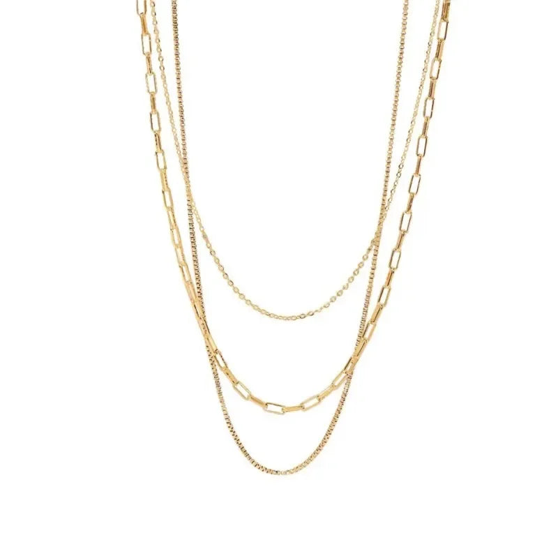 Stainless Steel Multi Layer Necklace - Piña Colada