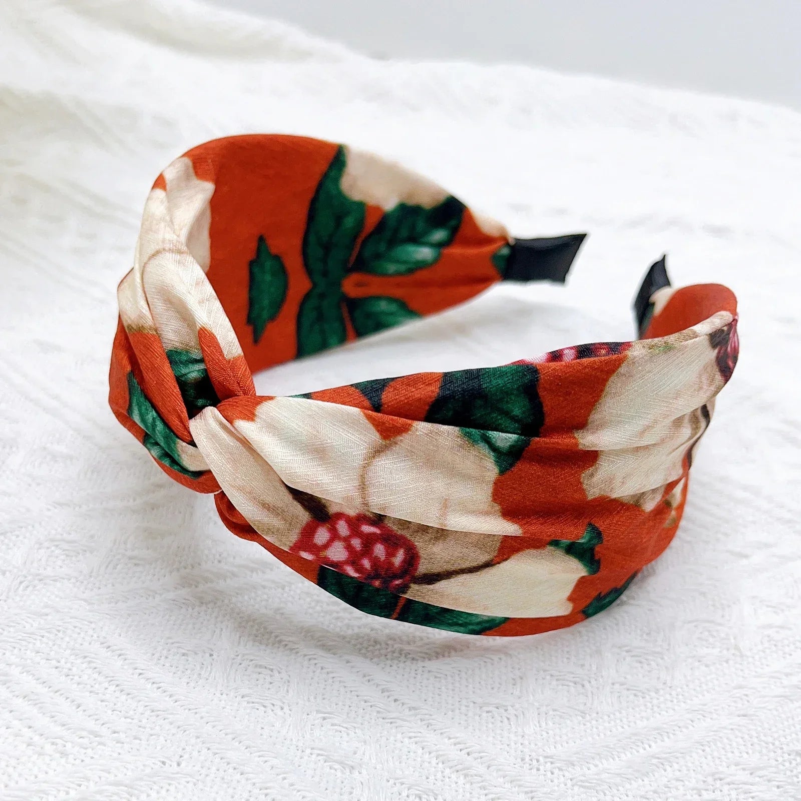 Hairband Wide Side Cross Knot Turban - Piña Colada