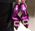 Design Silk Women Pumps Crystal - Piña Colada