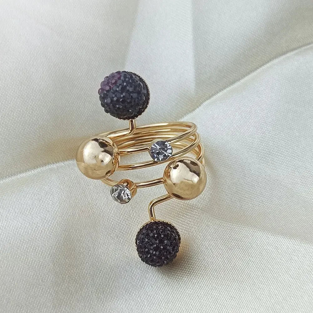 Crystal Stone Rings - Piña Colada