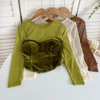 Velvet Short Top - Piña Colada