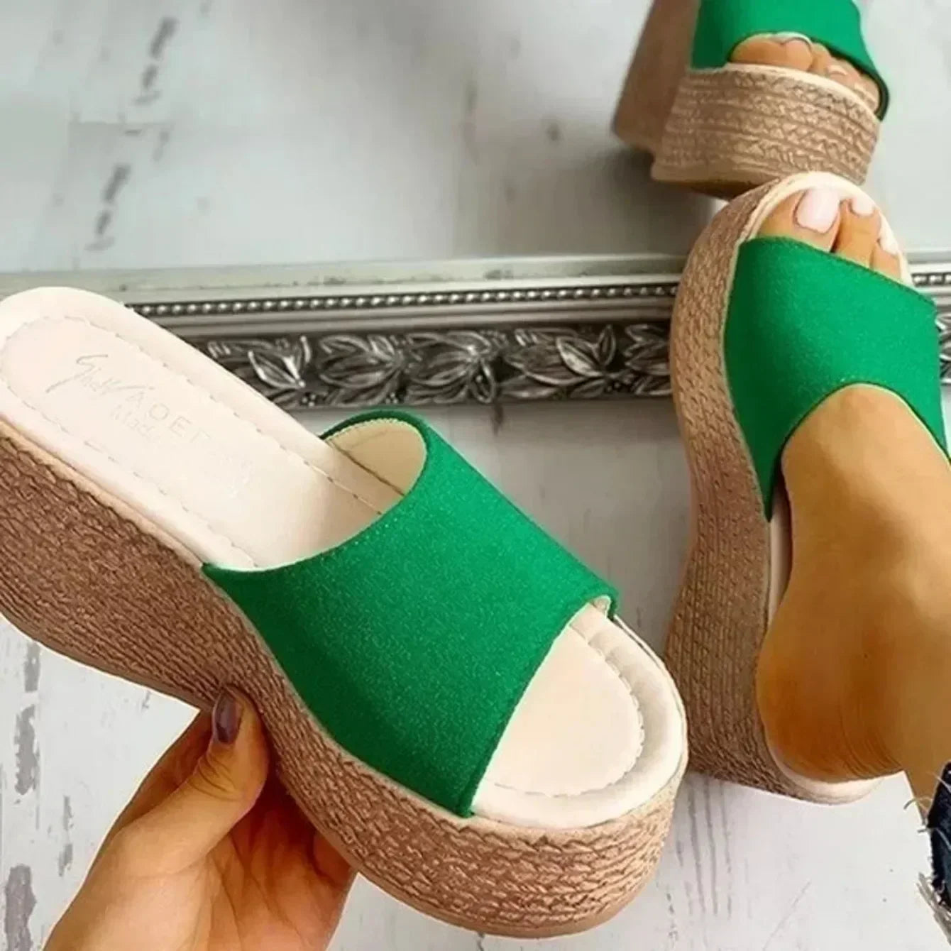 Sandals Peep-Toe - Piña Colada