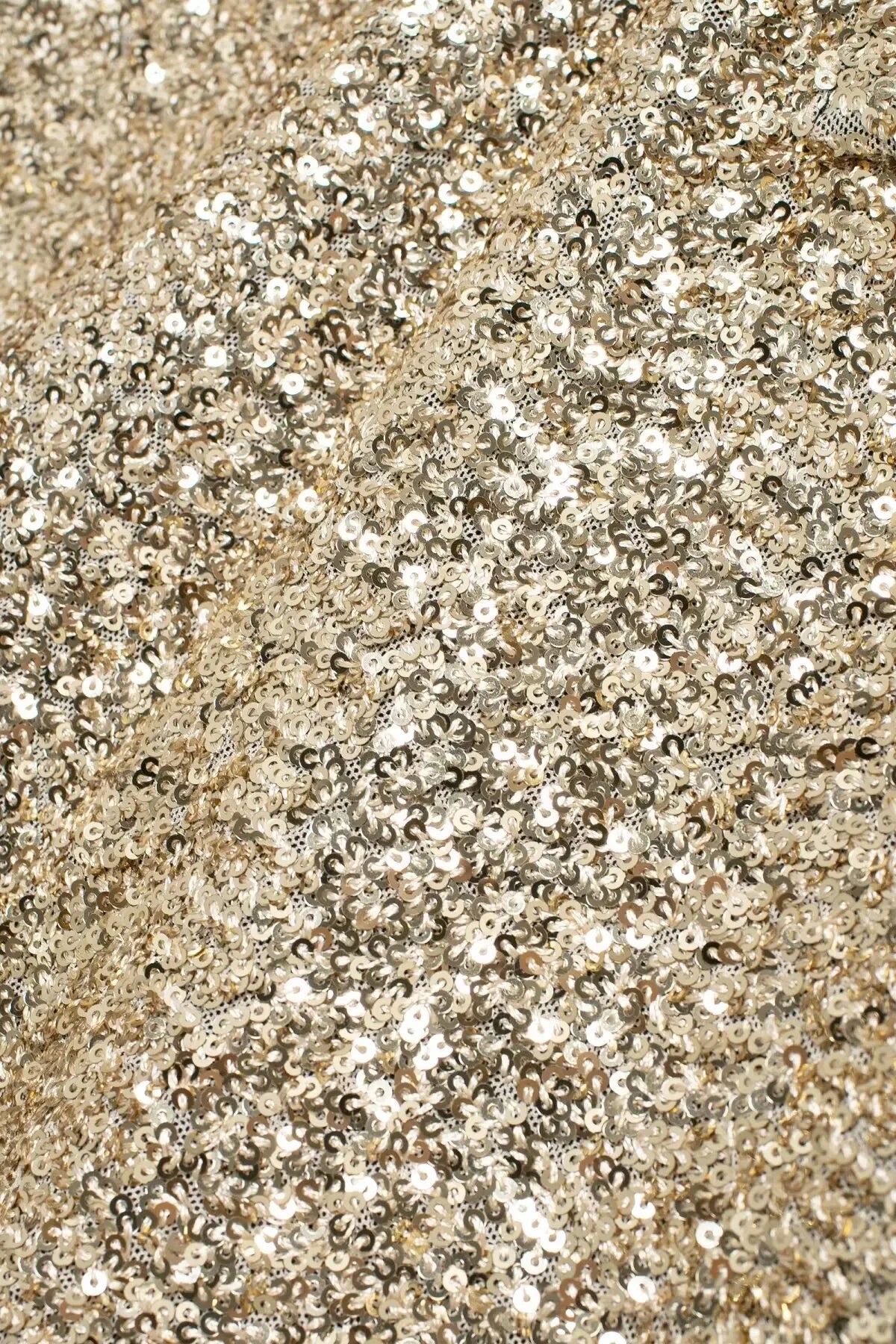 Sequins Mid-waist Casual Shorts - Piña Colada