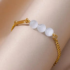 Stainless Steel Gold-Plated Anklet for Women - Piña Colada