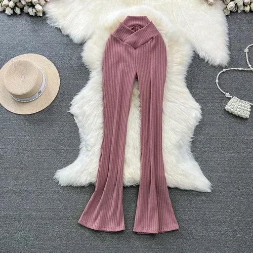 High Waist Pants - Piña Colada