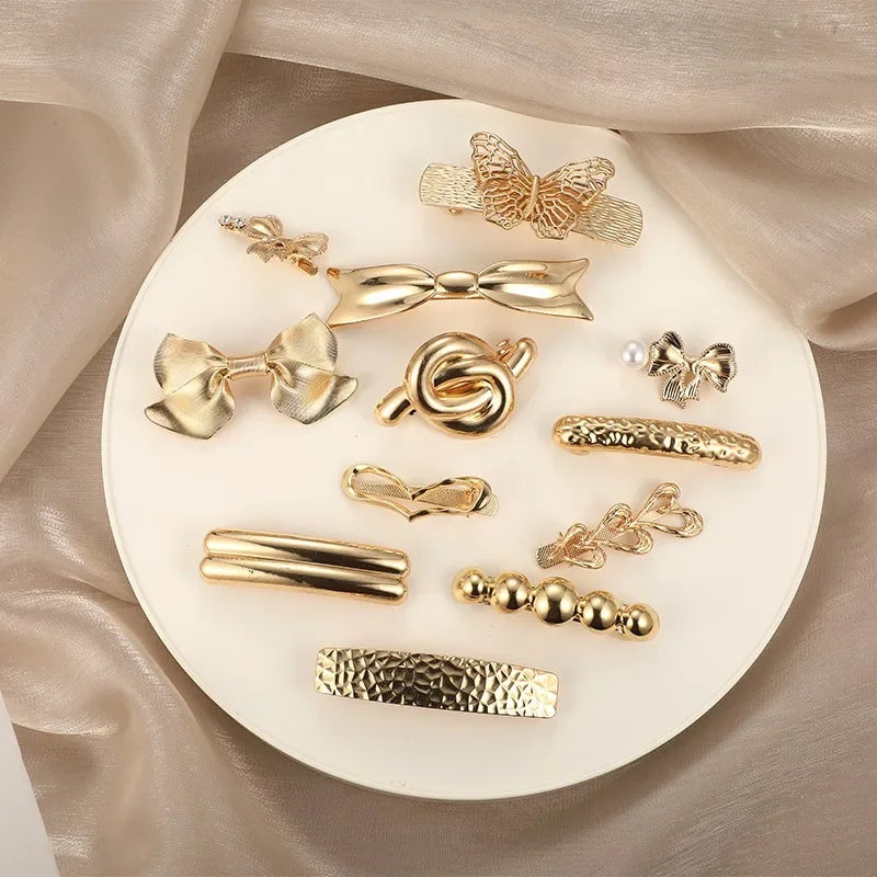 Metal Irregular Double-Layer Hair Bands - Piña Colada
