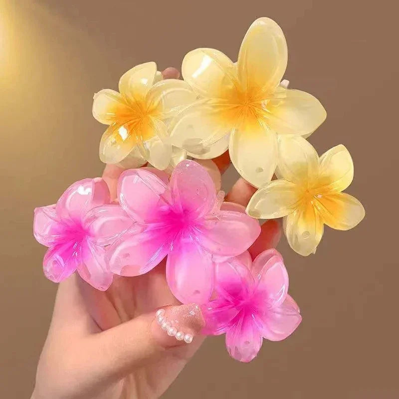 Flower Hair Claw Clips - Piña Colada