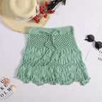 Handmade Crochet Hollow Out Swimwear Cover Up - Piña Colada