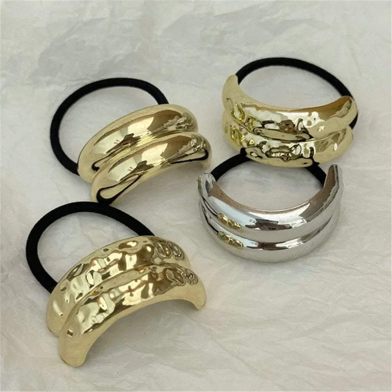 Metal Irregular Double-Layer Hair Bands - Piña Colada