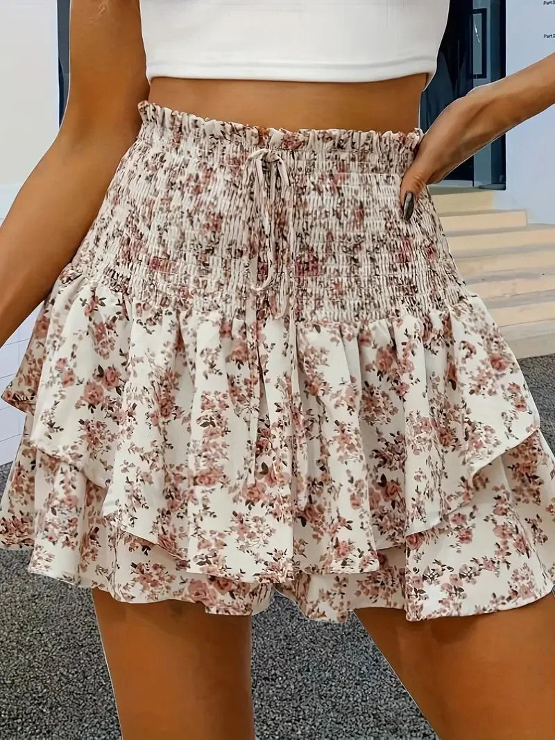 Floral Shorts - Piña Colada
