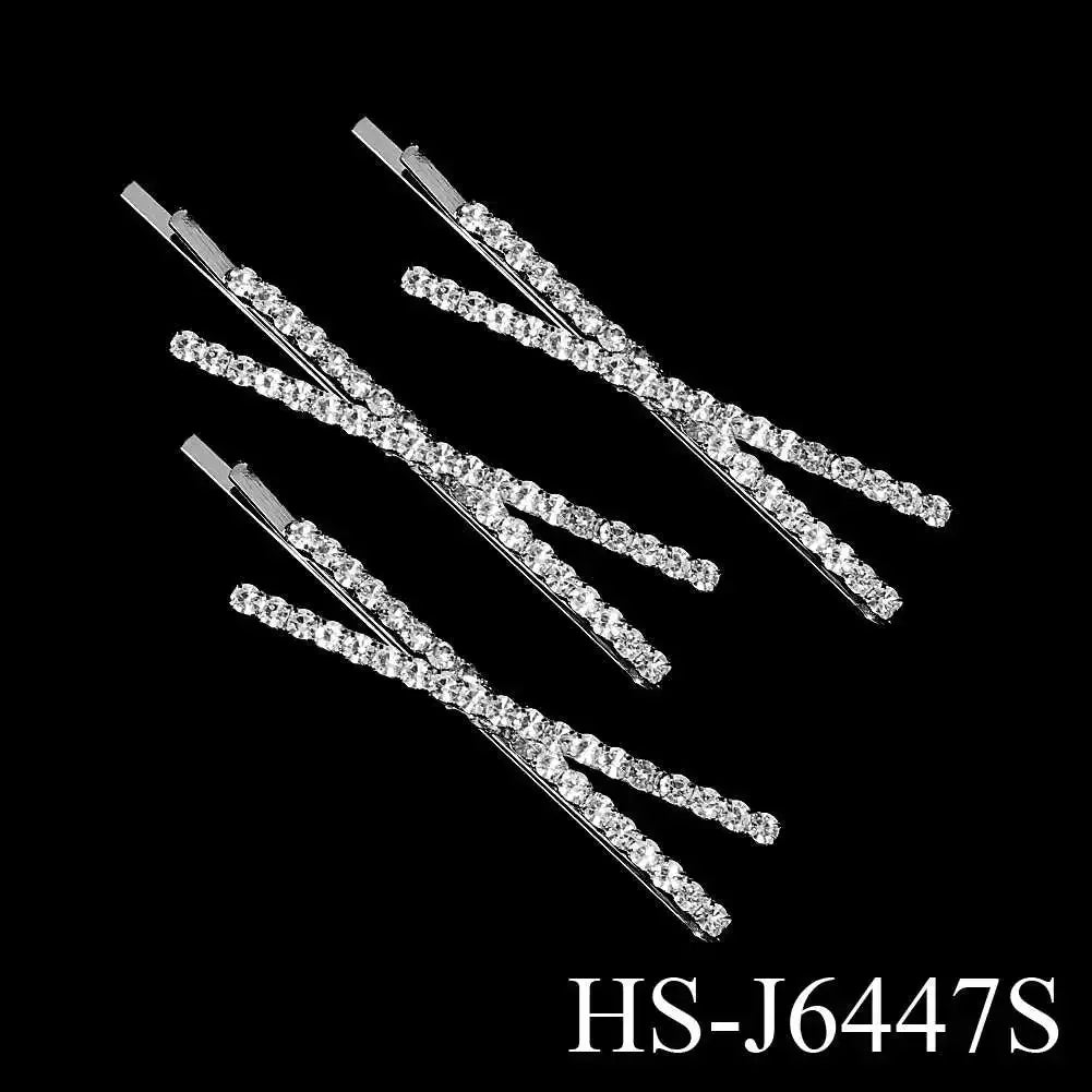 Clear Crystal Hair Pins - Piña Colada