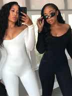 One-piece Tight Hip Lifting Jumpsuit - Piña Colada