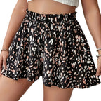 Boho Floral Print Shorts - Piña Colada
