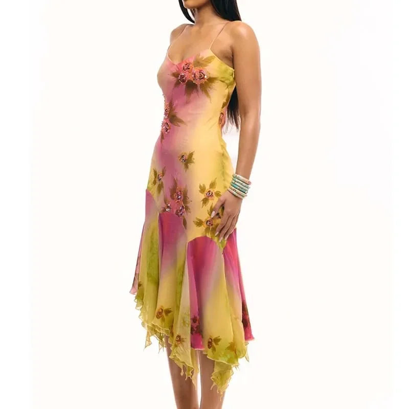 Strap Dress New Pattern - Piña Colada
