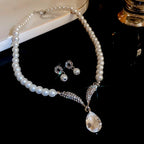 3-Piece Vintage Necklace & Earrings for Women - Piña Colada