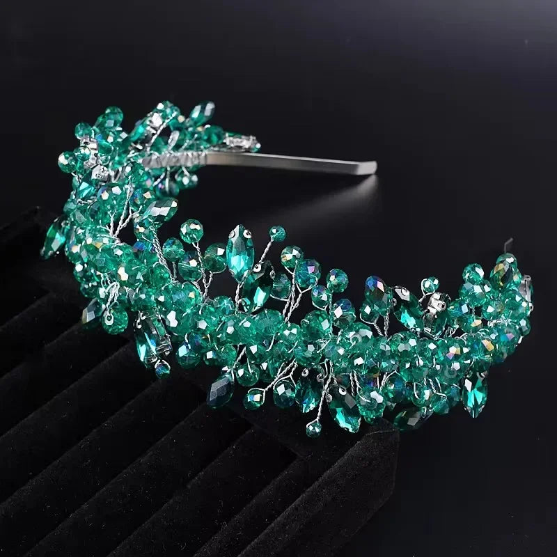 Handmade Rhinestones Tiaras - Piña Colada