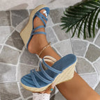New Summer Round Toe Denim - Piña Colada