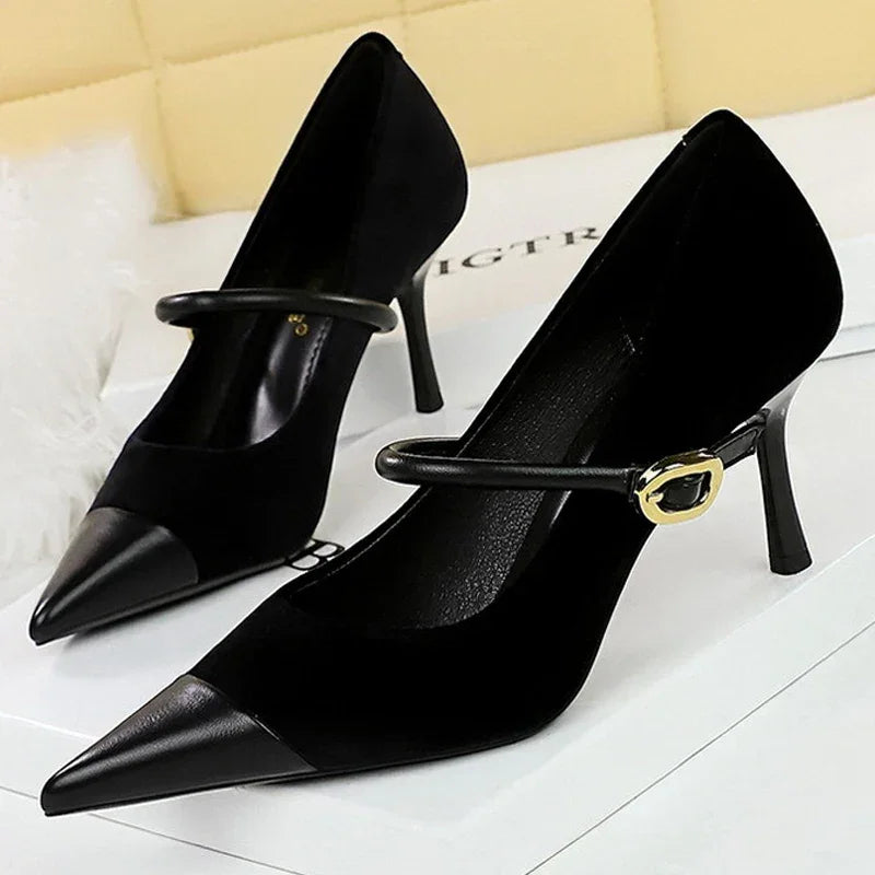 Pumps Pointed High Heels Stilettos - Piña Colada
