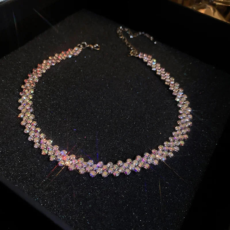 Full Rhinestone Choker - Piña Colada