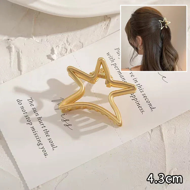 Metal Geometric Hair Claws - Piña Colada