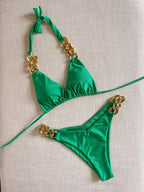 Triangle Bathing Suit - Piña Colada