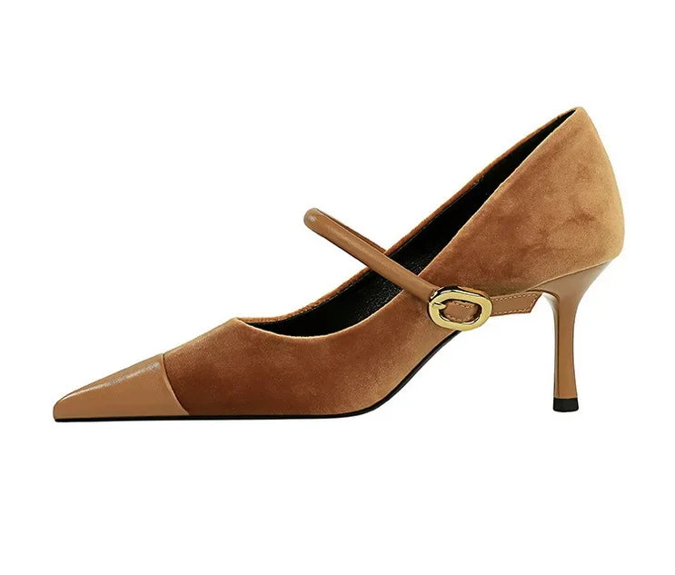 Pumps Pointed High Heels Stilettos - Piña Colada