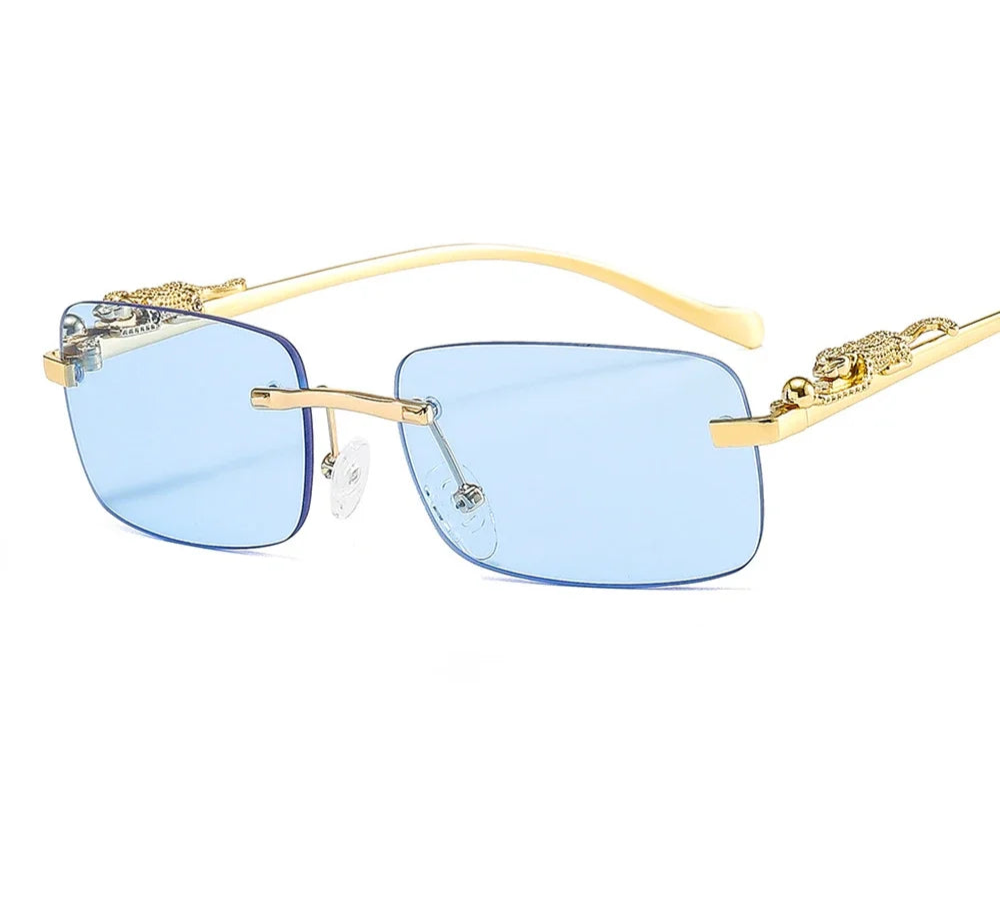Square Rimless Sunglasses - Piña Colada