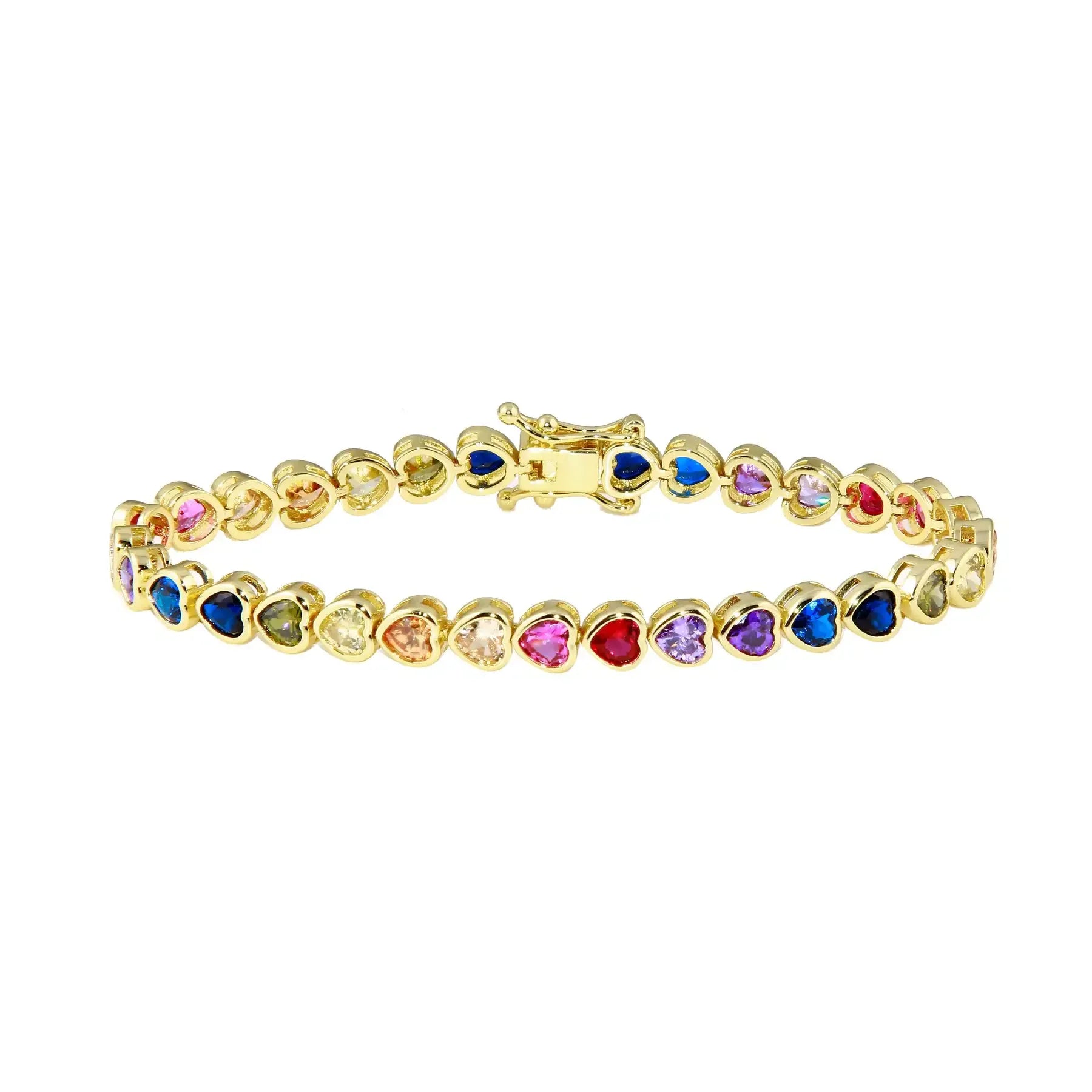Zirconia Tennis Chain Bracelet - Piña Colada