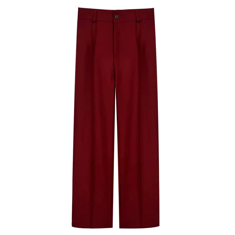 Office Wear Straight Pants - Piña Colada