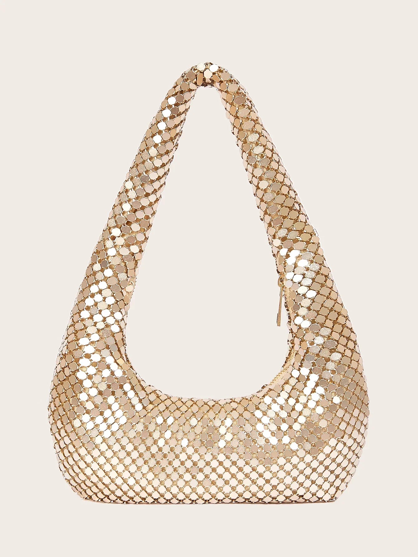 Metallic Sequin Boho Bag - Piña Colada
