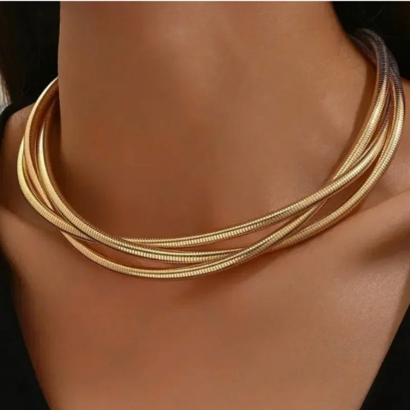 Spiral Necklace - Piña Colada