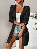 Knitted Cardigan Loose Fitting - Piña Colada
