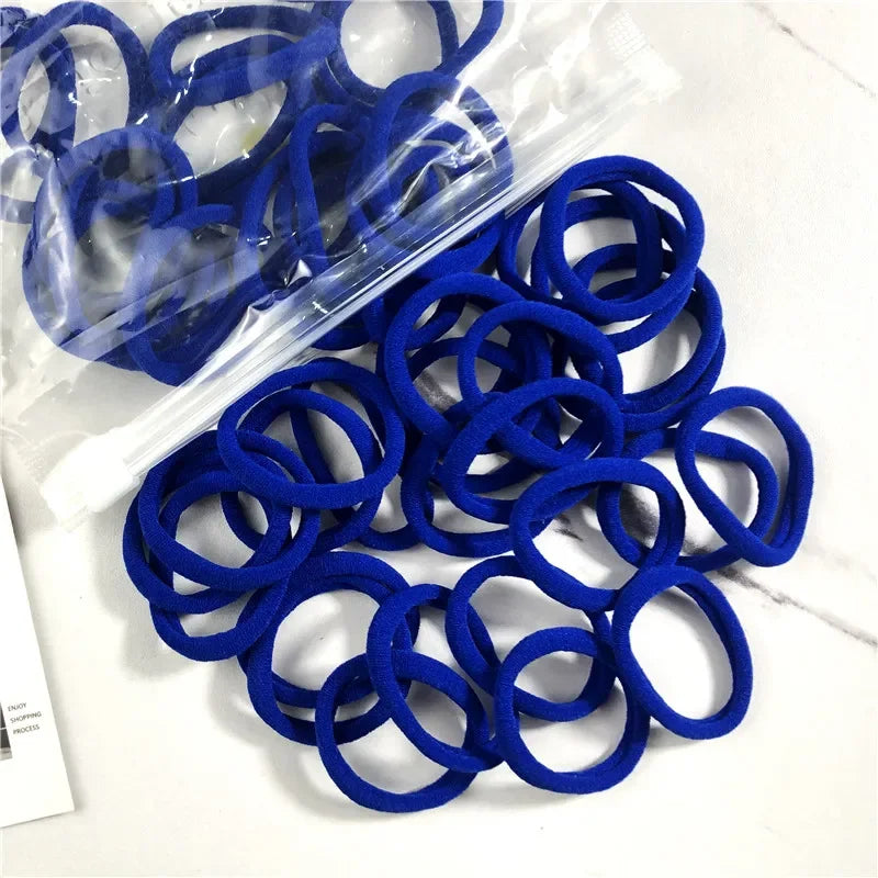 50PCS Elastic Hair Bands Set - Piña Colada