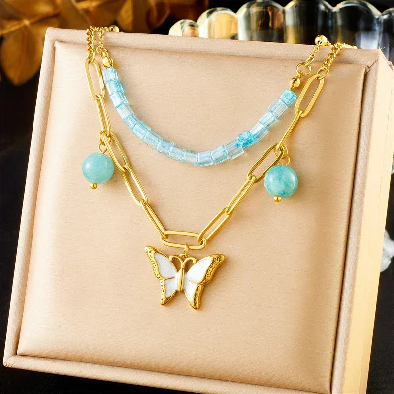 316L Stainless Steel Necklace New Trend - Piña Colada