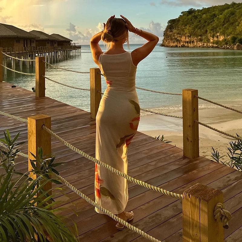 Summer Dress Light See-Through - Piña Colada
