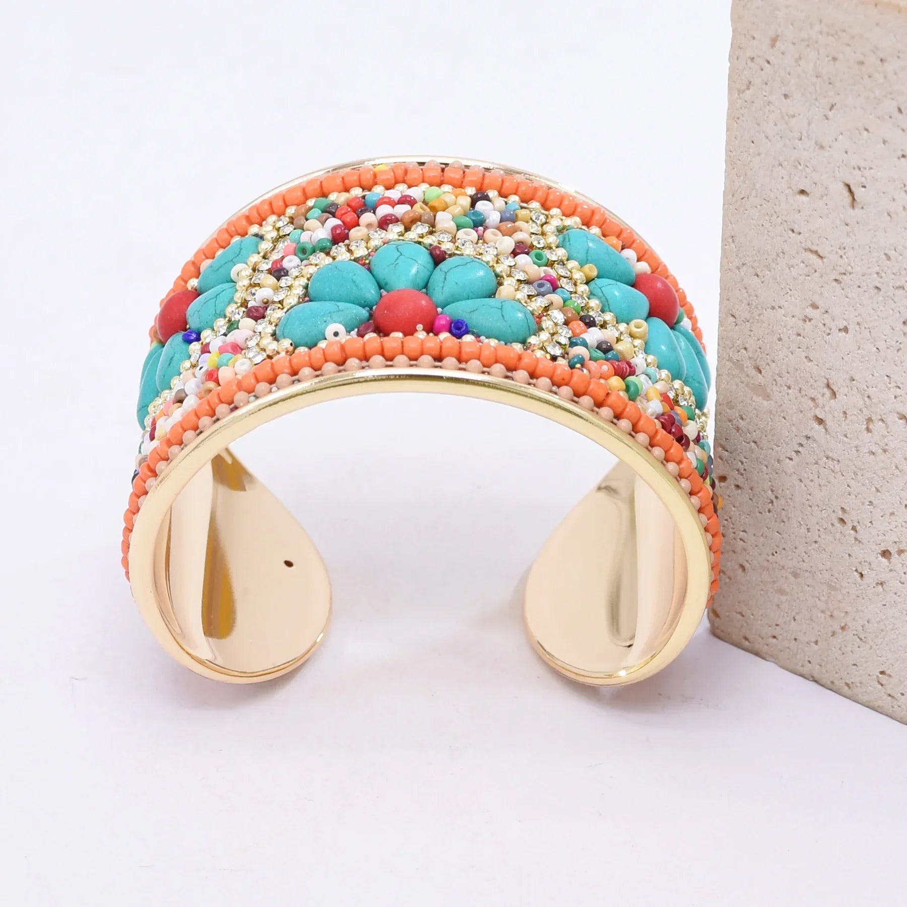 Bohemian Colorful Rice Beads Handmade - Piña Colada
