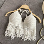 Boho Fringe Tank - Piña Colada
